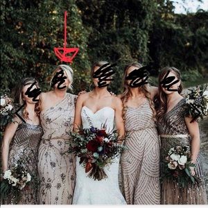 Adrianna Papell sequin gown size 4